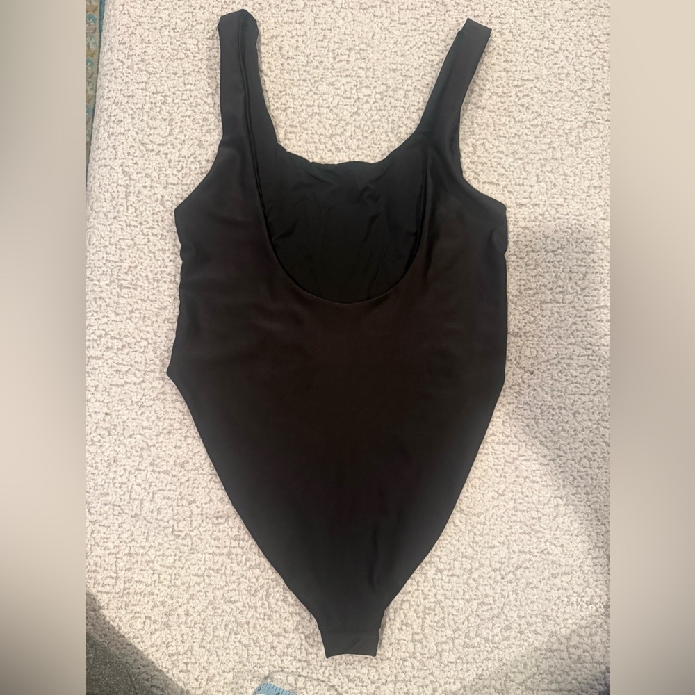 Oceanus Hand-Beaded Jungle One Piece Swimsuit – Black – Size L – Rare - Picture 4 of 11